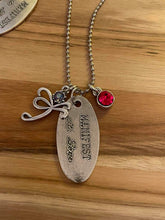 Load image into Gallery viewer, Whispering Souls Mantra Dog Tags with Healing Crystals