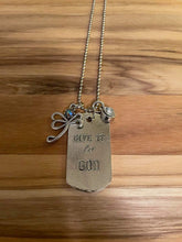 Load image into Gallery viewer, Whispering Souls Mantra Dog Tags with Healing Crystals