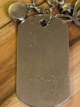 Load image into Gallery viewer, Whispering Souls Mantra Dog Tags with Healing Crystals