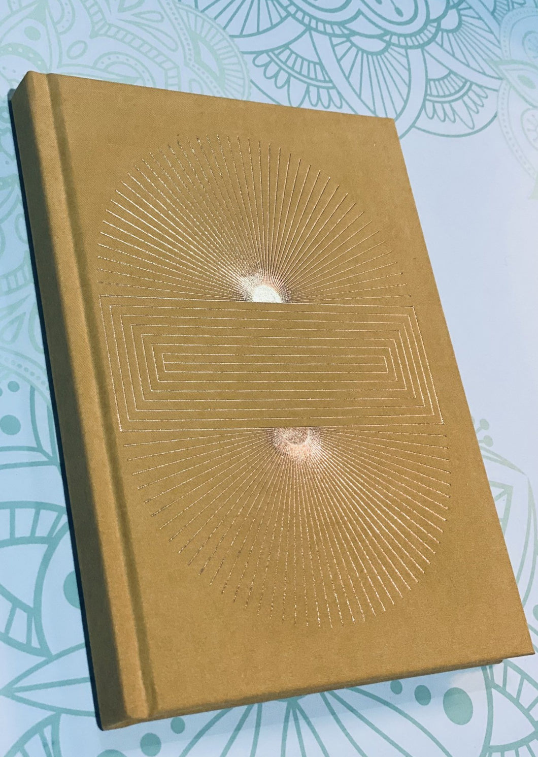 Pattern Journal with Gold Thread