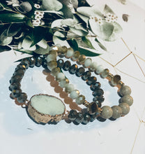 Load image into Gallery viewer, Beaded Fashion Bracelet Set with Crystals