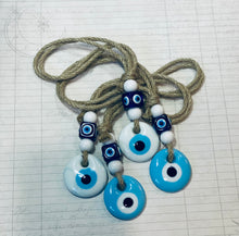 Load image into Gallery viewer, Evil Eye Car Mirror Decoration