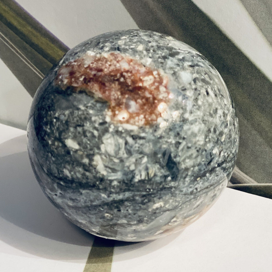 Ocean Agate Crystal Sphere