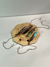 Load image into Gallery viewer, Crystal Pendulum with Bronze Decorative Detail