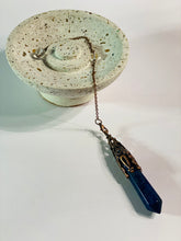 Load image into Gallery viewer, Crystal Pendulum with Bronze Decorative Detail