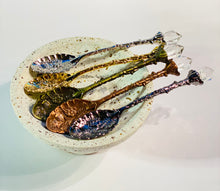 Load image into Gallery viewer, Decorative Metal Spoons with Clear Quartz
