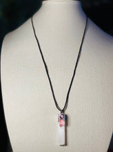 Load image into Gallery viewer, Selenite Pendant with Aura Quartz Crystal