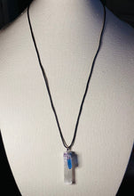 Load image into Gallery viewer, Selenite Pendant with Aura Quartz Crystal
