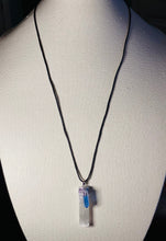 Load image into Gallery viewer, Selenite Pendant with Aura Quartz Crystal