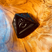 Load image into Gallery viewer, Black Obsidian Crystal Pyramid with Evil Eye