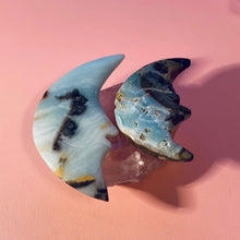 Load image into Gallery viewer, Caribbean Jasper Crescent Moon