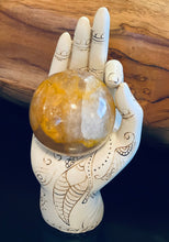 Load image into Gallery viewer, Yellow Fire Quartz Crystal Sphere