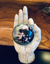 Load image into Gallery viewer, Feathered Fluorite Crystal Sphere