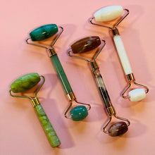 Load image into Gallery viewer, Jade Crystal Face Roller