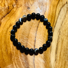 Load image into Gallery viewer, Black Agate Crystal Bracelet