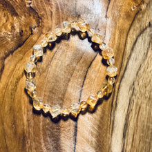 Load image into Gallery viewer, Cubed Brazilian Citrine Crystal Bracelet