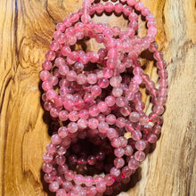 Load image into Gallery viewer, Strawberry Quartz Crystal Bracelet