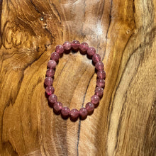 Load image into Gallery viewer, Strawberry Quartz Crystal Bracelet
