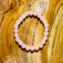 Load image into Gallery viewer, Large Rose Quartz Crystal Bracelet