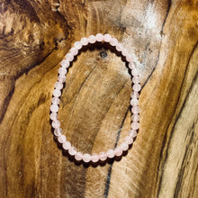Load image into Gallery viewer, Small Rose Quartz Crystal Bracelet
