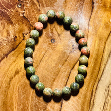 Load image into Gallery viewer, Unakite Crystal Bracelet