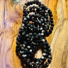 Load image into Gallery viewer, Silver Sheen Obsidian Crystal Bracelet