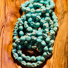 Load image into Gallery viewer, Turquoise Skull Crystal Bracelet