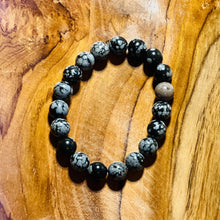 Load image into Gallery viewer, Black Alabaster Crystal Bracelet