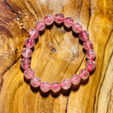 Load image into Gallery viewer, Strawberry Quartz Crystal Bracelet
