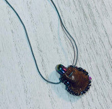 Load image into Gallery viewer, Boho Medicine Pouch Necklace with Crystal
