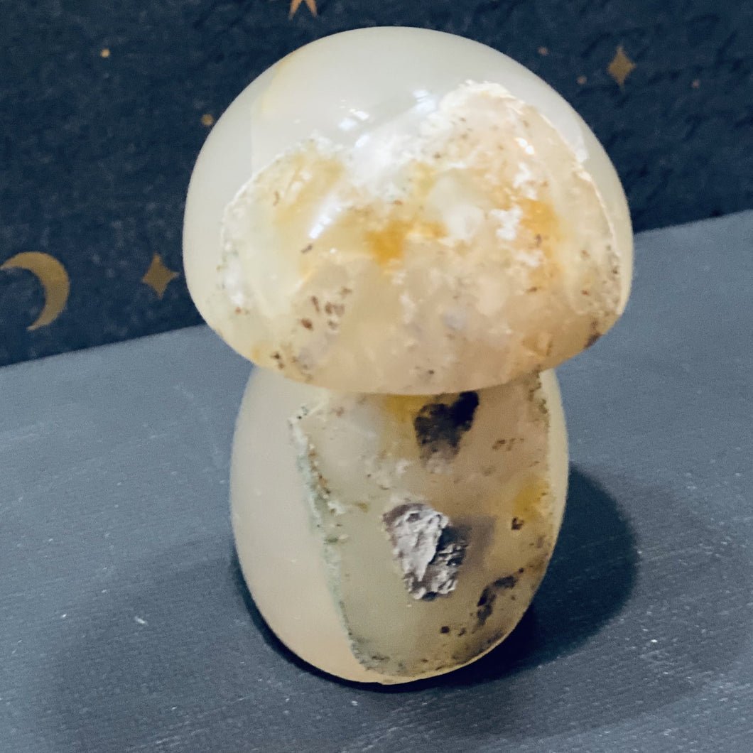 Druzy Agate Crystal Mushroom