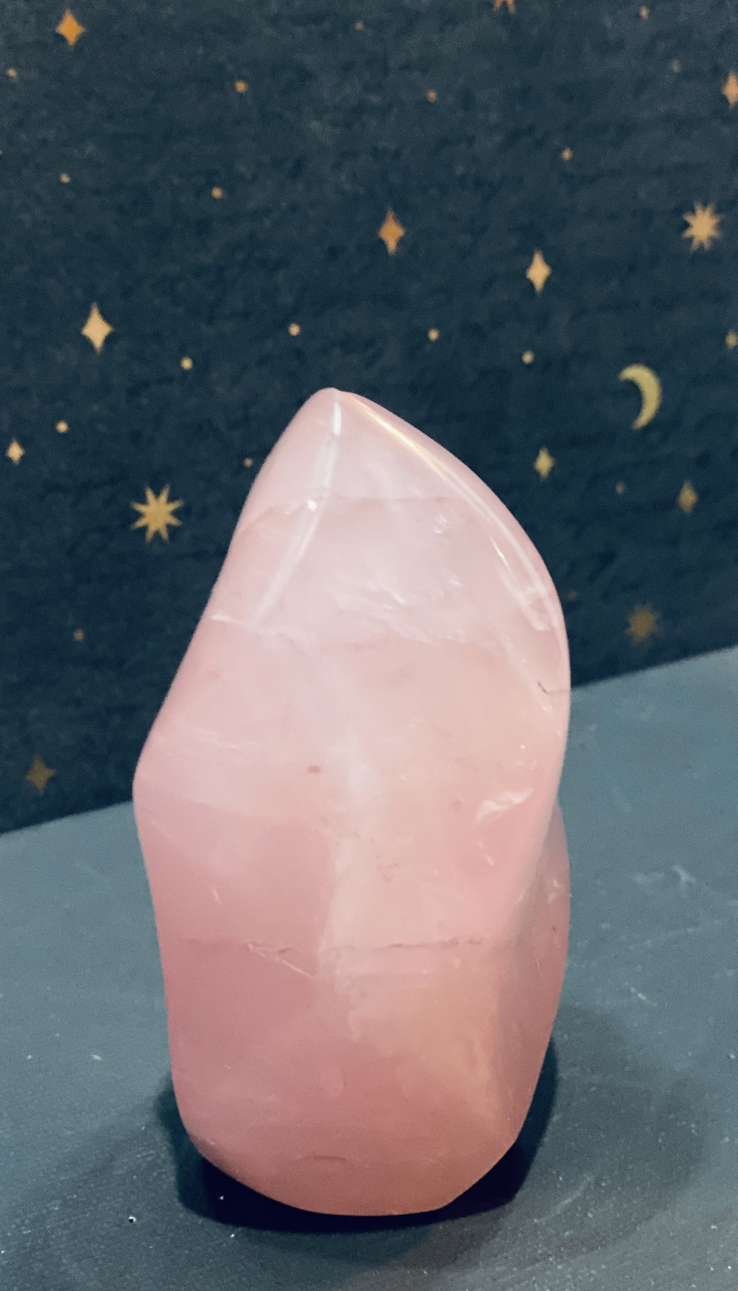 Medium Rose Quartz Crystal Flame