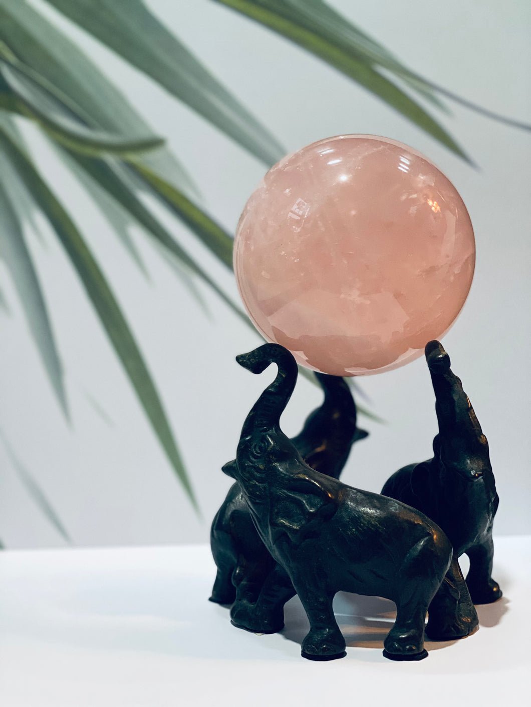 Large Rose Quartz Crystal Sphere