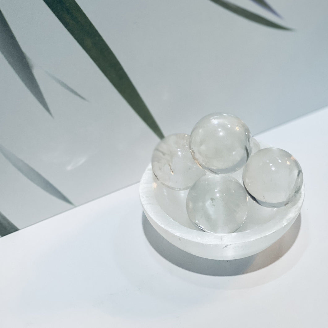 Small Clear Quartz Crystal Sphere