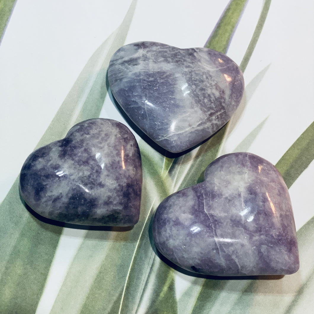 Purple Mica Crystal Heart