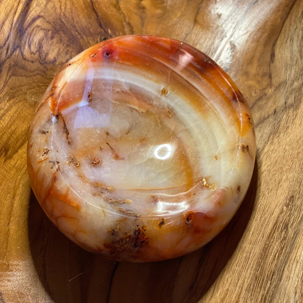 Red Fire Agate Crystal Bowl