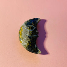 Load image into Gallery viewer, Bumblebee Jasper Crescent Moon
