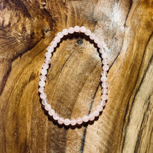 Load image into Gallery viewer, Small Rose Quartz Crystal Bracelet
